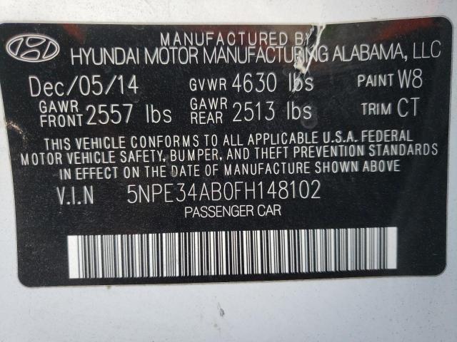 2015 HYUNDAI SONATA SPO 5NPE34AB0FH148102