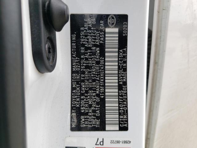 2017 TOYOTA CAMRY LE 4T1BF1FKXHU747062