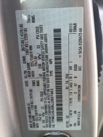 2020 FORD ESCAPE TIT 1FMCU9J99LUB07463