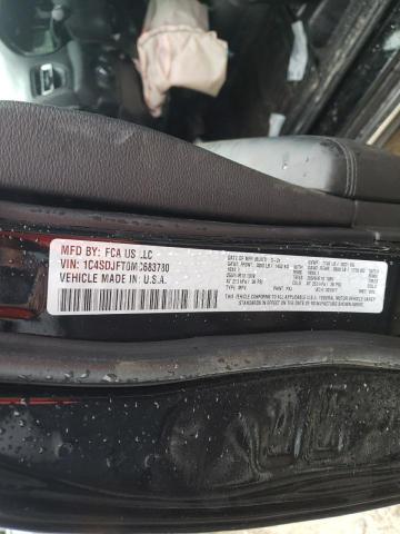 2021 DODGE DURANGO PU 1C4SDJFT0MC683780