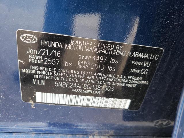 2016 HYUNDAI SONATA SE 5NPE24AF8GH382303