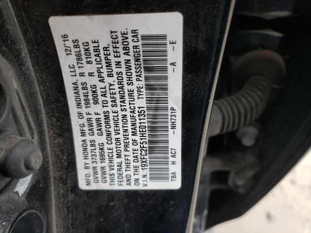 2017 HONDA CIVIC LX 19XFC2F51HE011351