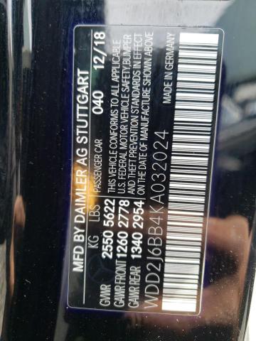 2019 MERCEDES-BENZ CLS AMG 53 WDD2J6BB4KA032024