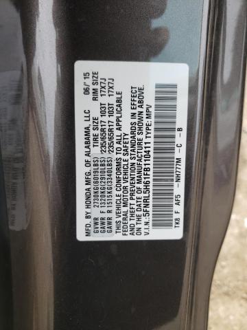 2015 HONDA ODYSSEY EX 5FNRL5H61FB110411