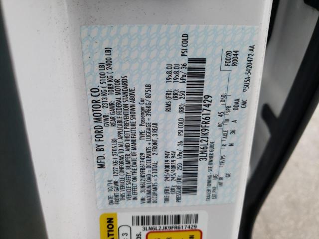 2015 LINCOLN MKZ 3LN6L2JK9FR617429