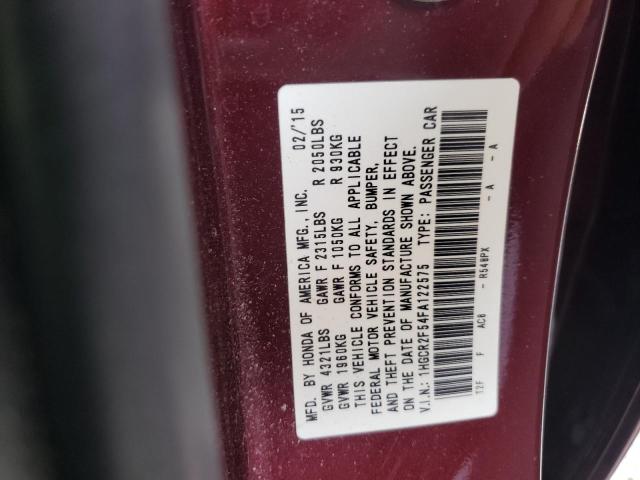 2015 HONDA ACCORD SPO 1HGCR2F54FA122575