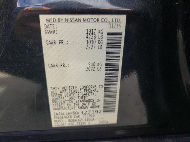 2016 NISSAN ALTIMA 2.5 1N4AL3AP8GN327192