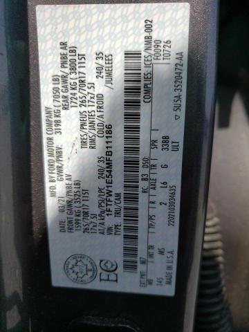 2021 FORD F150 SUPER 1FTFW1E54MFB11186