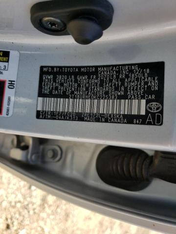 2019 TOYOTA COROLLA L 2T1BURHE0KC225383