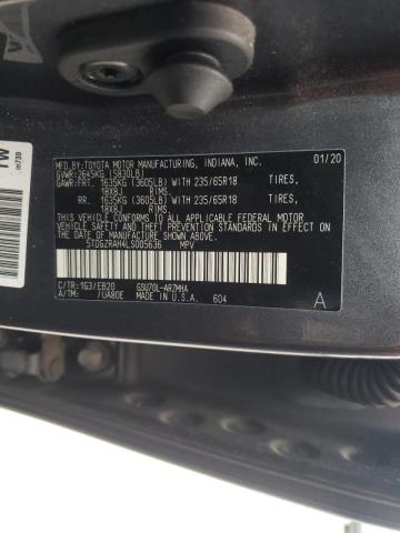 2020 TOYOTA HIGHLANDER 5TDGZRAH4LS005636