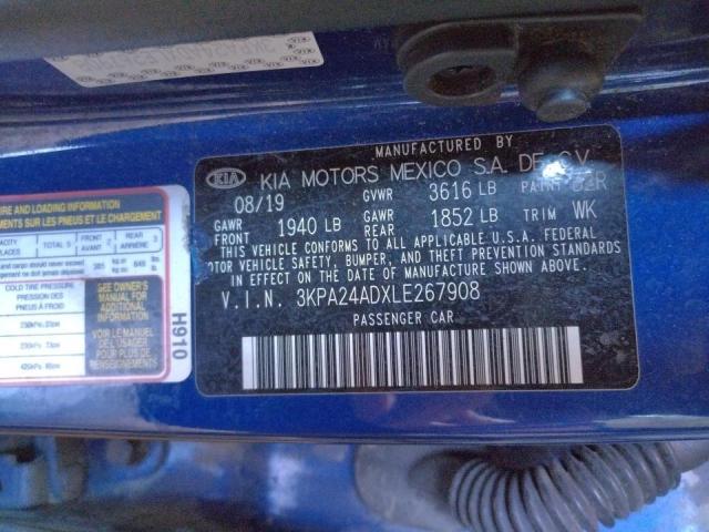 2020 KIA RIO LX 3KPA24ADXLE267908