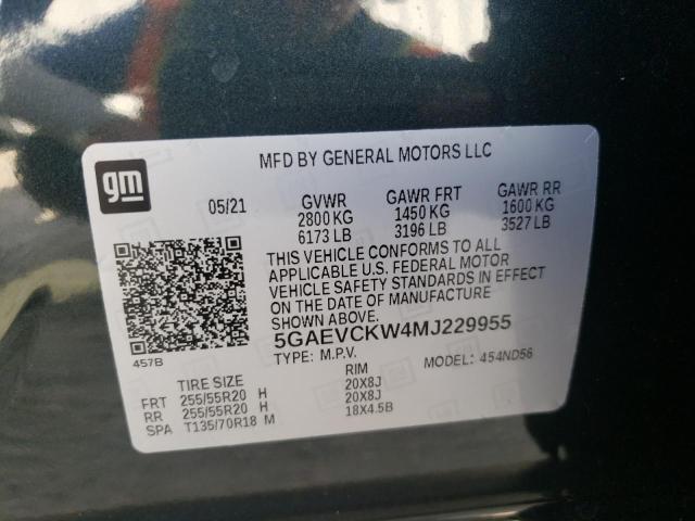 2021 BUICK ENCLAVE AV 5GAEVCKW4MJ229955