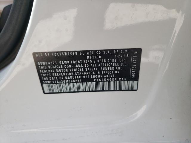 2016 VOLKSWAGEN JETTA SEL 3VWL17AJ2GM300234