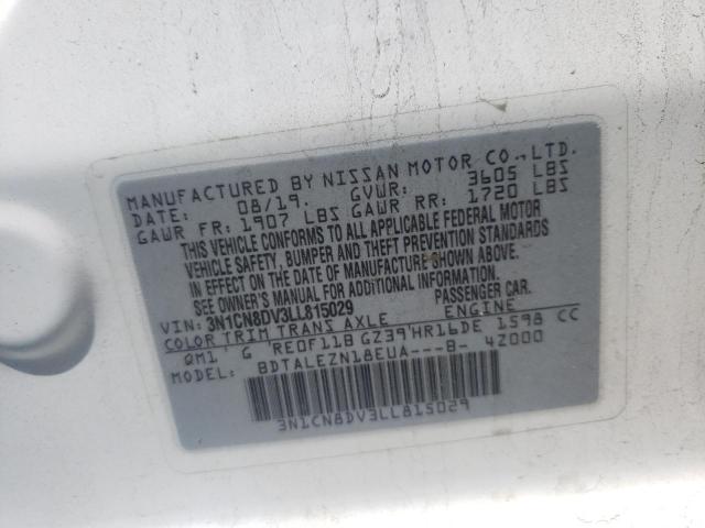 2020 NISSAN VERSA S 3N1CN8DV3LL815029