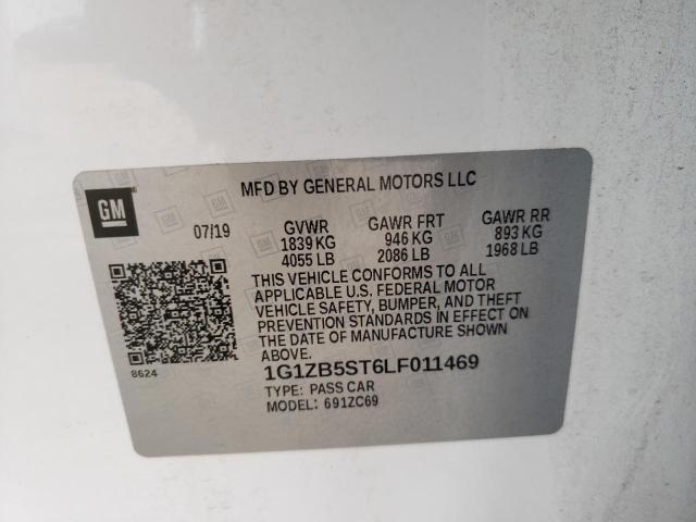 2020 CHEVROLET MALIBU LS 1G1ZB5ST6LF011469