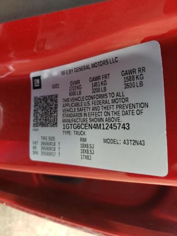 2021 GMC CANYON ELE 1GTG6CEN4M1245743