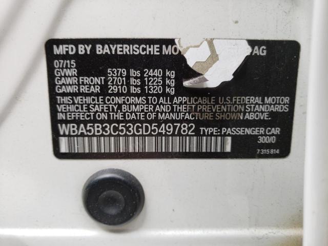 2016 BMW 535 XI WBA5B3C53GD549782