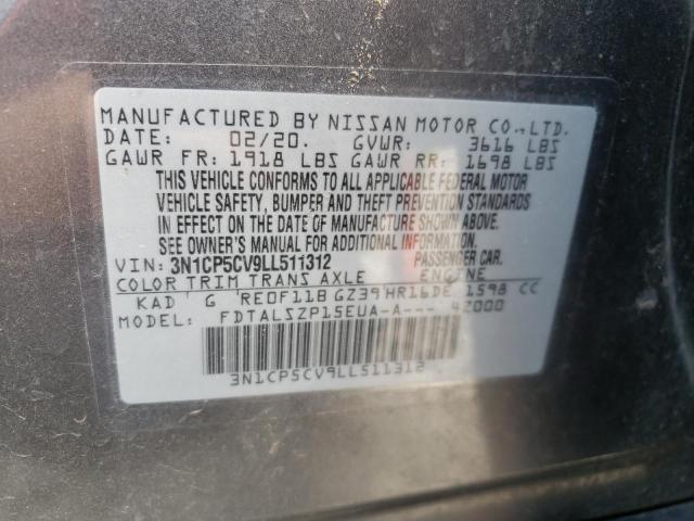 2020 NISSAN KICKS SV 3N1CP5CV9LL511312