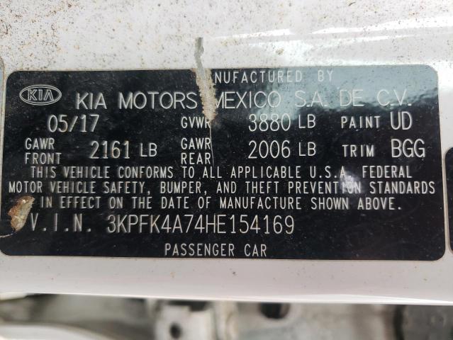 2017 KIA FORTE LX 3KPFK4A74HE154169