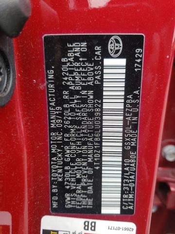 2020 TOYOTA AVALON LIM 4T1DZ1FB6LU039822