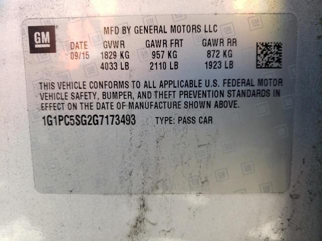 2016 CHEVROLET CRUZE LIMI 1G1PC5SG2G7173493