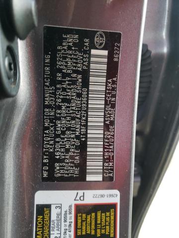 2015 TOYOTA CAMRY LE 4T1BF1FK2FU936060