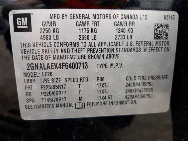 2GNALAEK4F6400713 Chevrolet Equinox Ls 2015. Фото: 9