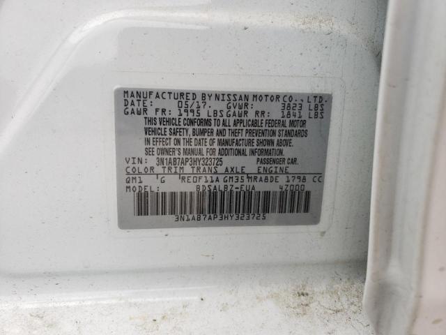 2017 NISSAN SENTRA S 3N1AB7AP3HY323725
