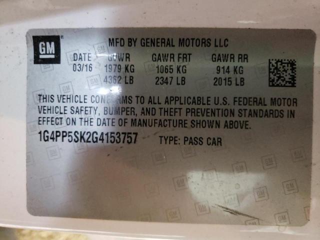 2016 BUICK VERANO 1G4PP5SK2G4153757