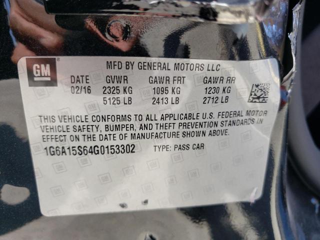2016 CADILLAC CTS-V 1G6A15S64G0153302