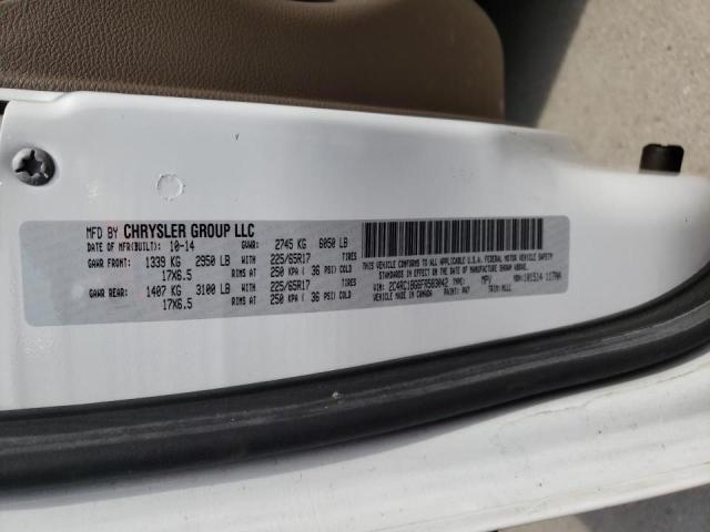 2015 CHRYSLER TOWN & COU 2C4RC1BG6FR583042