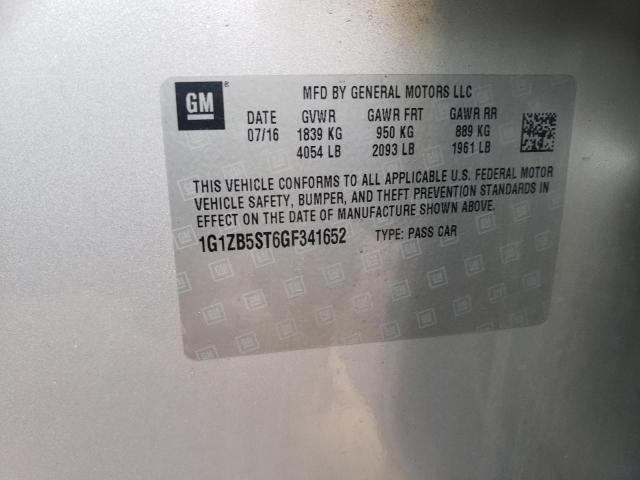 2016 CHEVROLET MALIBU LS 1G1ZB5ST6GF341652