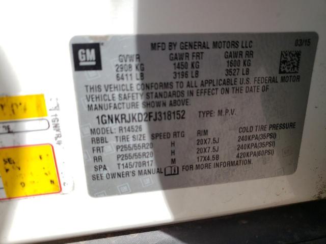 2015 CHEVROLET TRAVERSE L 1GNKRJKD2FJ318152