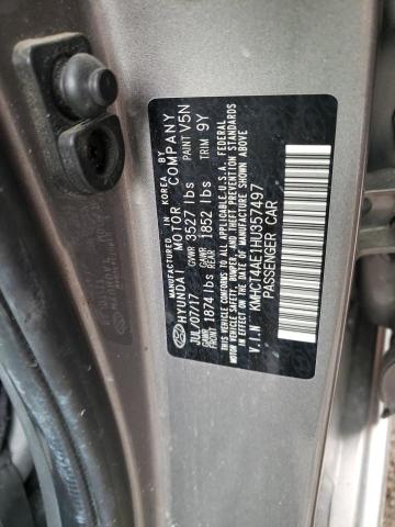 2017 HYUNDAI ACCENT SE KMHCT4AE1HU357497
