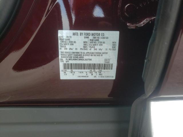 2022 LINCOLN AVIATOR 5LM5J6WC9NGL02756