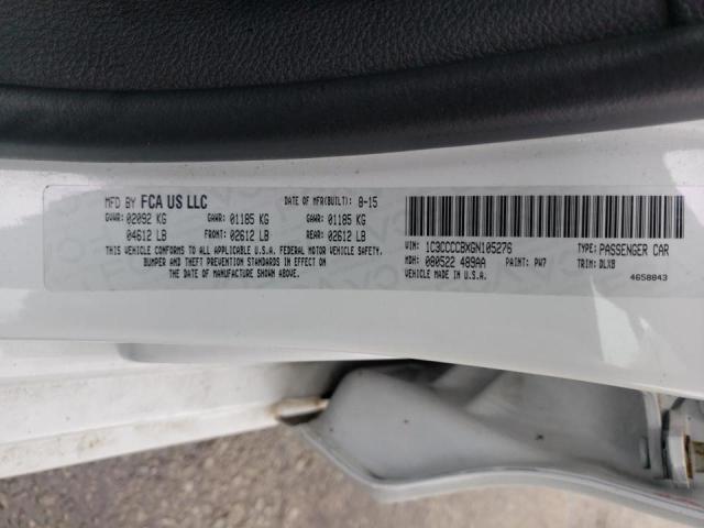 2016 CHRYSLER 200 C 1C3CCCCBXGN105276