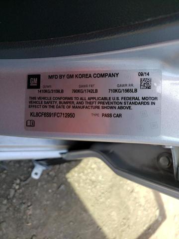 2015 CHEVROLET SPARK 2LT KL8CF6S91FC712950