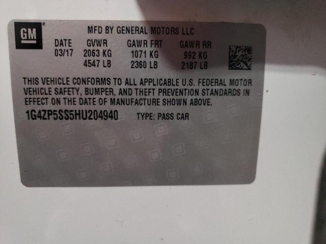 2017 BUICK LACROSSE E 1G4ZP5SS5HU204940