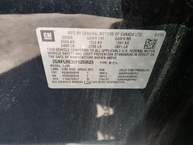 2015 CHEVROLET EQUINOX LT 2GNFLHE35F6269623
