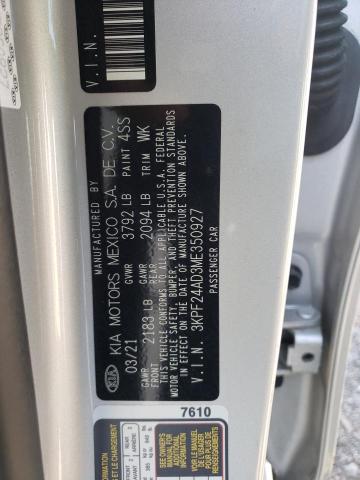 2021 KIA FORTE FE 3KPF24AD3ME350927