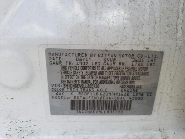 2020 NISSAN VERSA SV 3N1CN8EV9LL805720