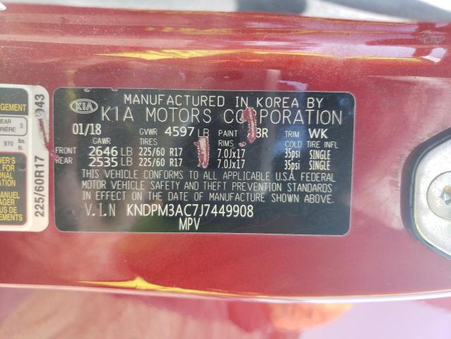 2018 KIA SPORTAGE L KNDPM3AC7J7449908