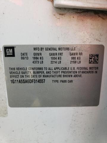 1G11A5SA6DF314557 Chevrolet Malibu Ls 2013. Фото: 9
