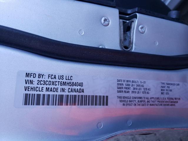 2021 DODGE CHARGER R/ 2C3CDXCT6MH584040