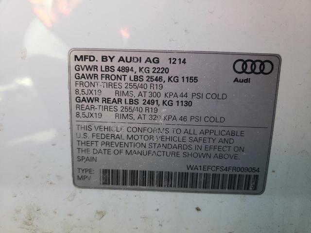 2015 AUDI Q3 PREMIUM WA1EFCFS4FR009054