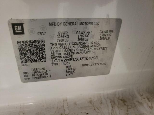 2018 GMC SIERRA K15 1GTV2MECXJZ104793