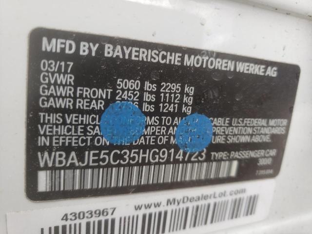 2017 BMW 540 I WBAJE5C35HG914723