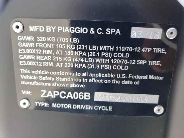2020 PIAGGIO LT 50 ZAPCA06BXL5200103