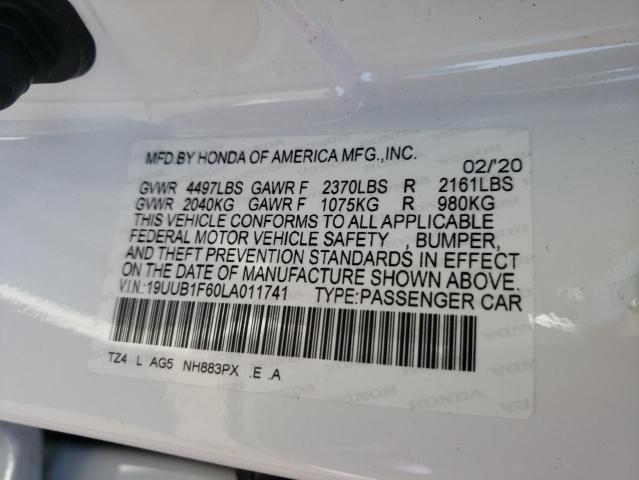 2020 ACURA TLX TECHNO 19UUB1F60LA011741