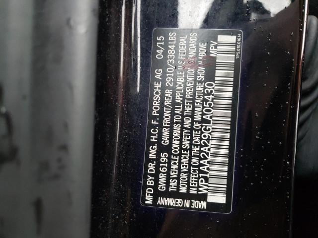 2016 PORSCHE CAYENNE WP1AA2A29GLA05430